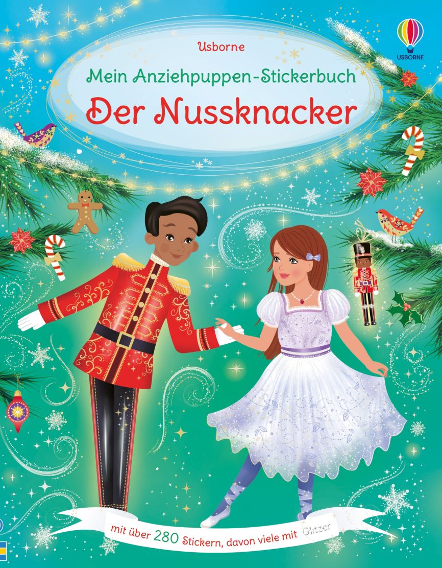 Usborne Mein Anziehpuppen-Stickerbuch: Der Nussknacker