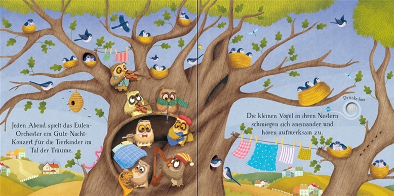 Usborne Klangbuch Einschlafen mit dem Eulen Orchester