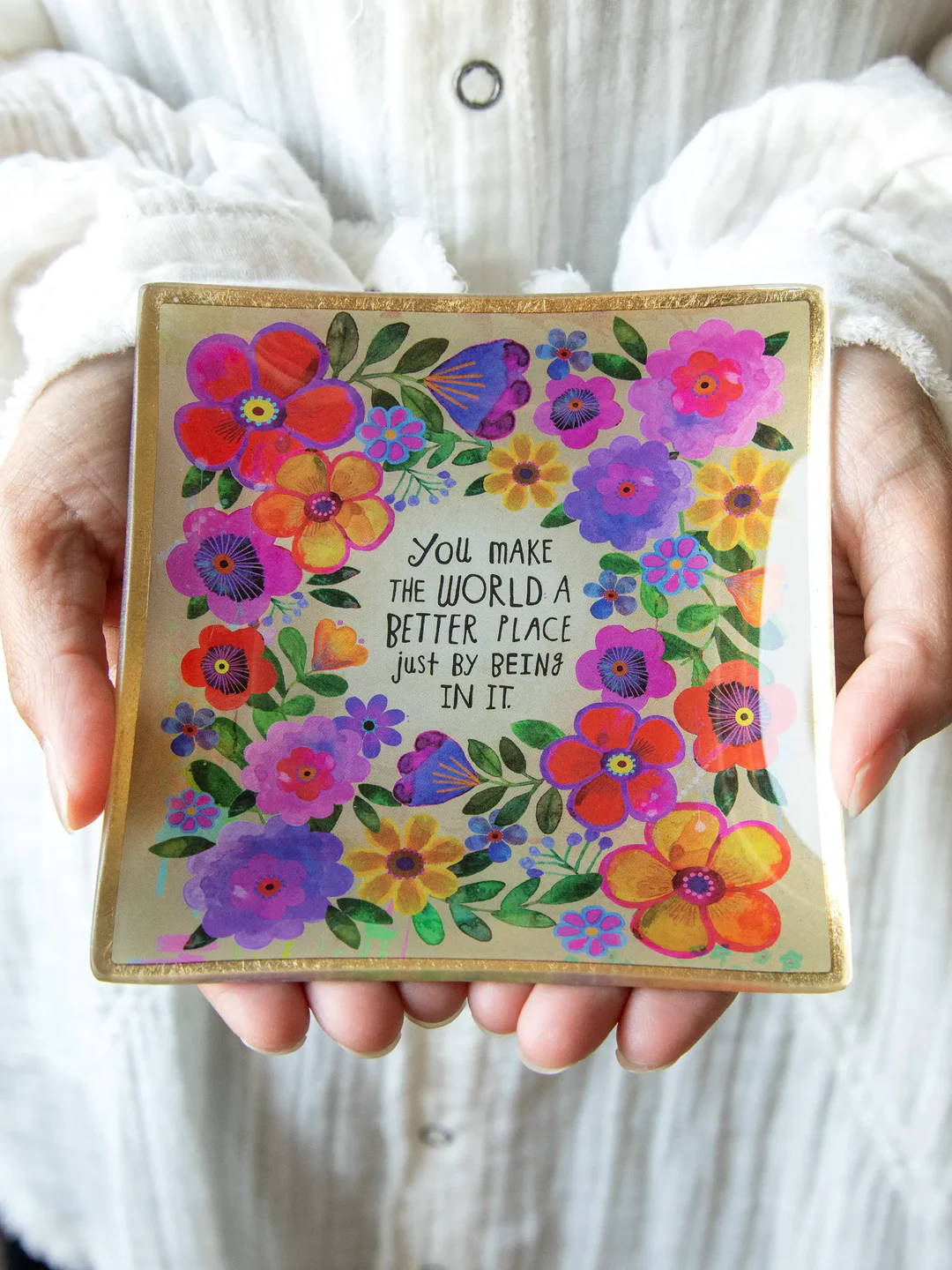 Natural Life Glasschale - You Make the World a Better Place