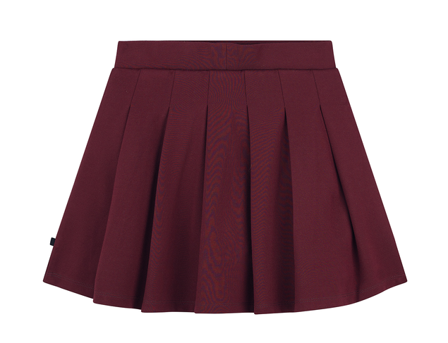 Someone Like Plissee Tennisrock in Weinrot mit integrierten Shorts