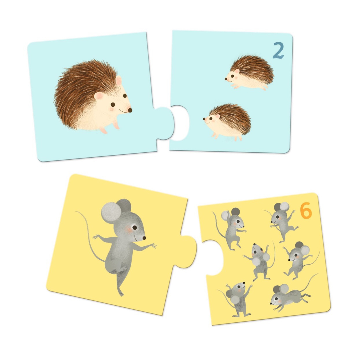 DJ08197-Lernspiel-Puzzle-duo-Tierbabys-2 Djeco Lernspiel: Puzzle duo: Tierbabys