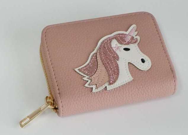 KisMe Geldbörse Kunstleder Einhorn - Rosa Sorbet
