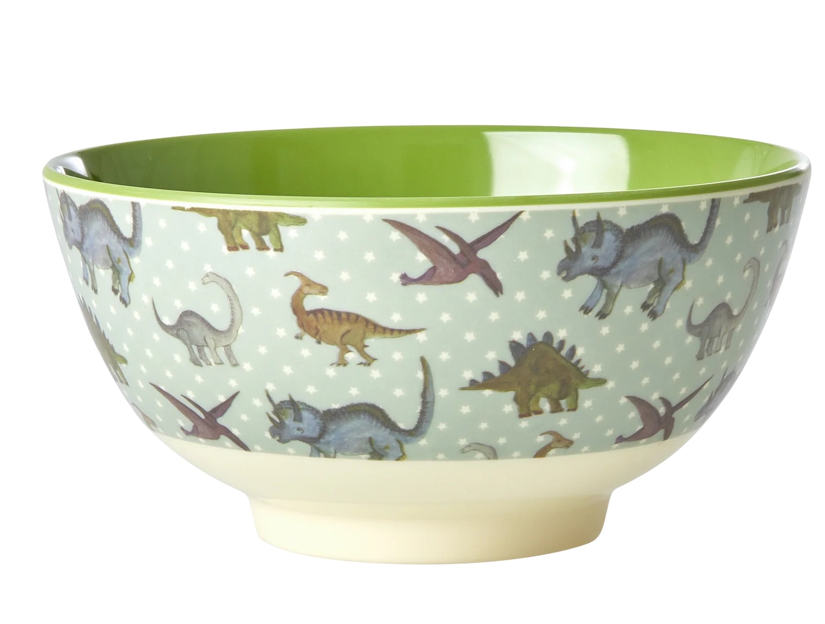 MELBW-NDINO_1_1800x1800-Kopie RICE Melamin Schüssel Medium - Graublau - New Dino Print