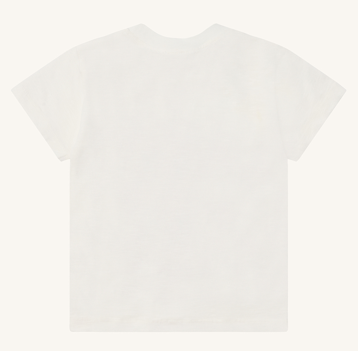 Hust & Claire Kurzarm Bio-Baumwolle T-Shirt in Creme mit Leopard - SALE