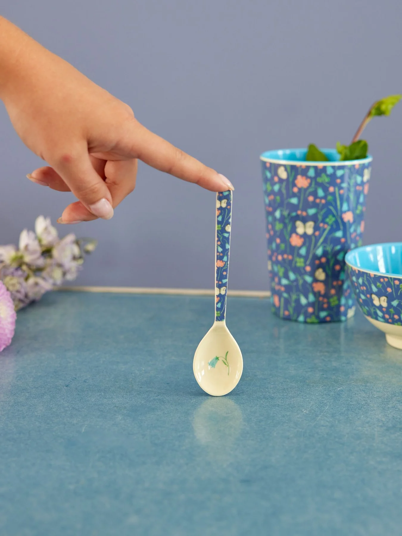 RICE Melamin Teelöffel - Small Melamine Spoon - Schmetterling