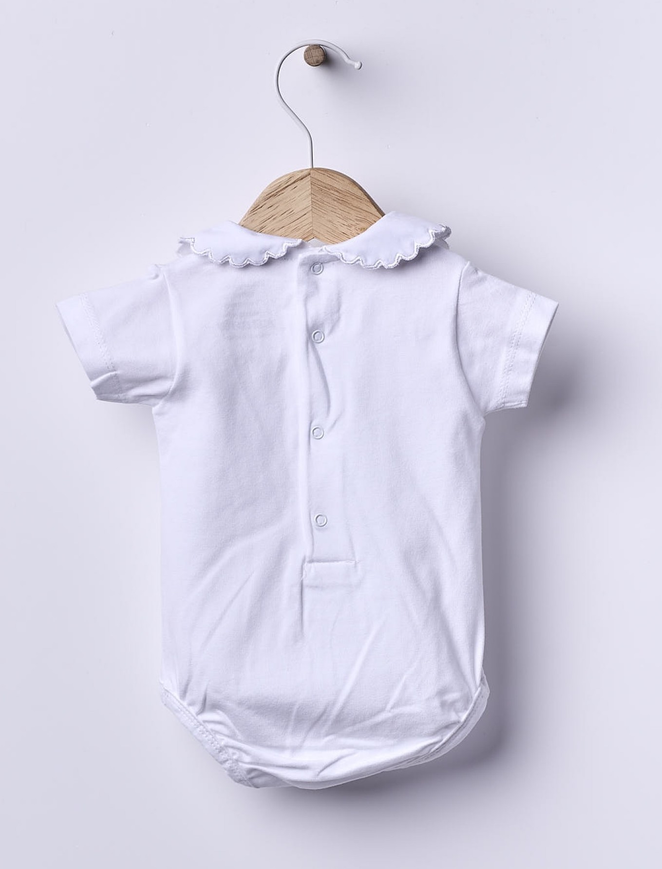 wedoble Kurzarm Bio-Baumwolle Body Bluse mit Kragen - Boundless Love