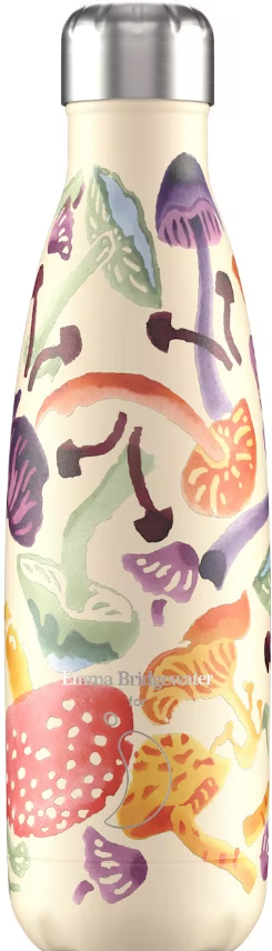 Chillys Edelstahl Thermos Flasche 500 ml - Emma Bridgewater - Wild Mushrooms