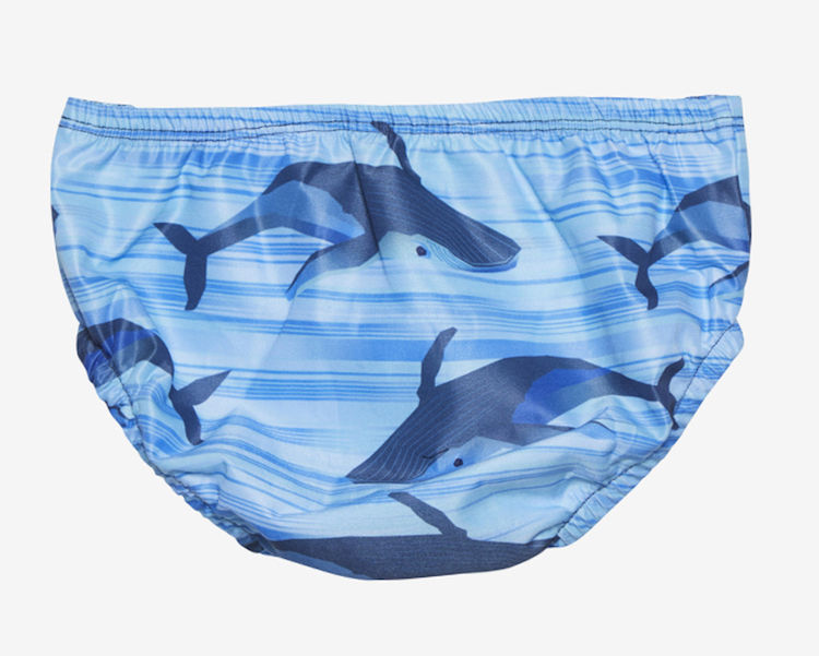 Color Kids Schwimmwindel in Blau - Wale