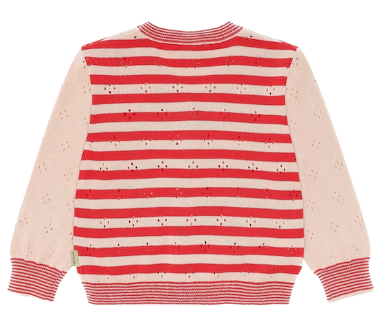 Hust & Claire Camilla Strickjacke mit Lochmuster Poppies Gestreift Hust & Claire Camilla Strickjacke mit Lochmuster Poppies Gestreift