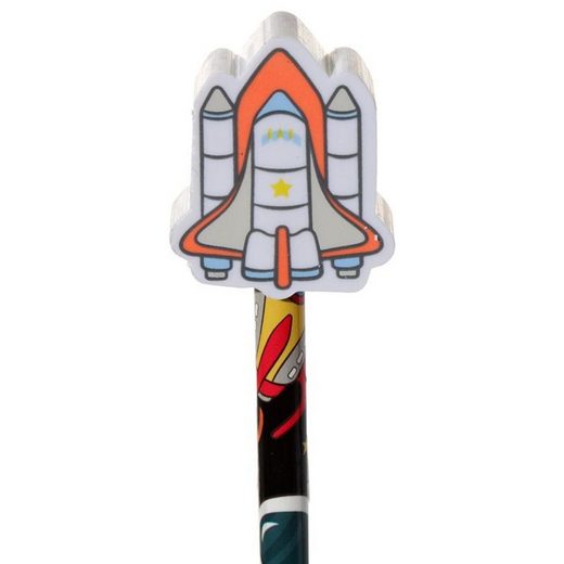 Bleistift mit Radierer - Hello Space Pencil & Eraser Topper