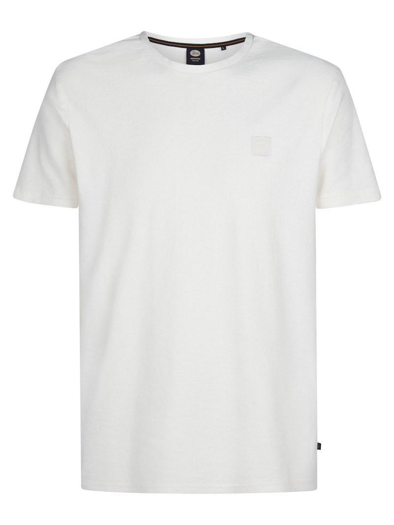 Petrol Industries Herren T-Shirt in Seashell Creme Weiß