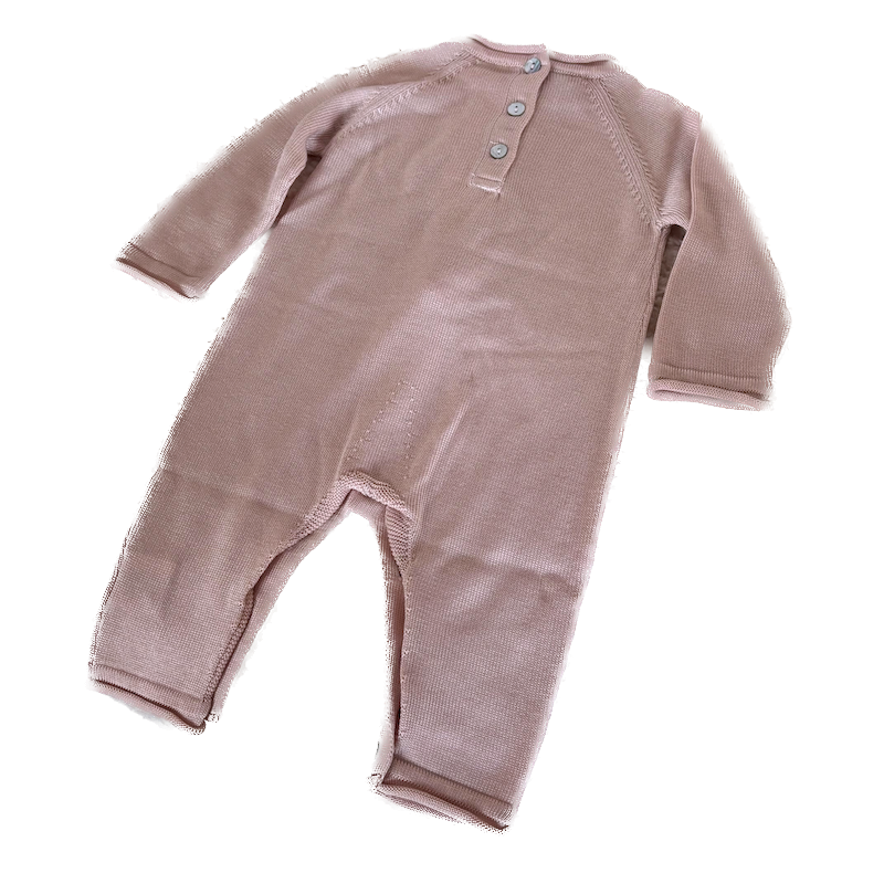 Maglificio di Verona Strick Baby-Strampler aus reinem Eukalyptusholz – kleines Häschen in Rosa Maglificio di Verona Strick Baby-Strampler aus reinem Eukalyptusholz – kleines Häschen in Rosa