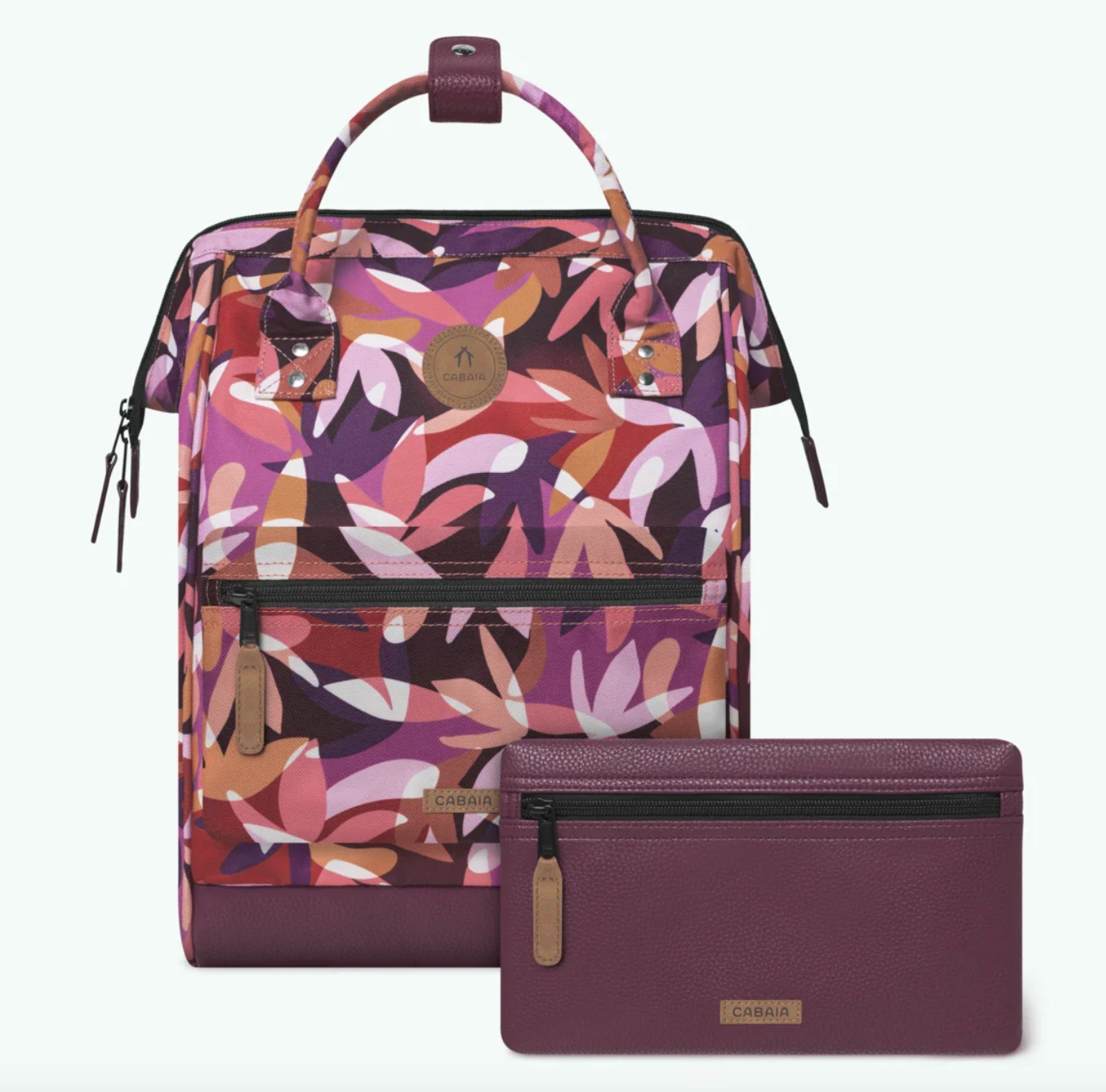 Cabaia Rucksack Montreuil Medium mit Laptop-Fach - Beerentöne gemustert - SALE Cabaia Rucksack Montreuil Medium mit Laptop-Fach - Beerentöne gemustert - SALE