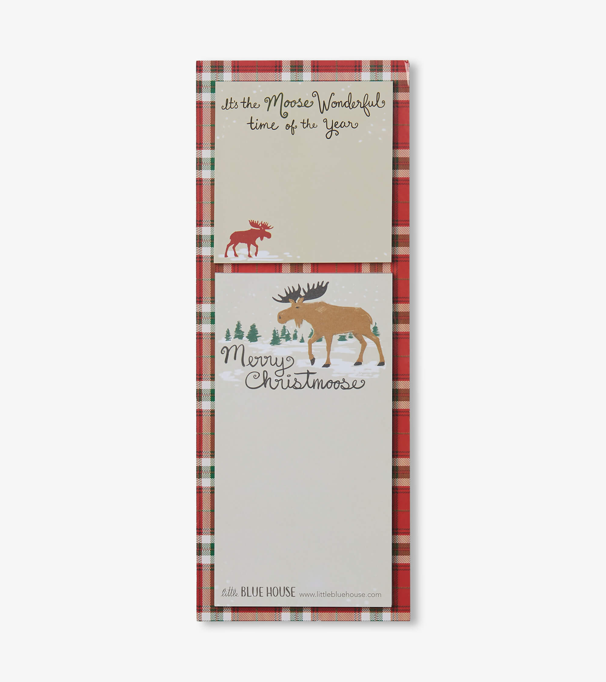 Little Blue House Magnetische Notizblock Liste & Sticky Memo Notes - Merry Christmas Elch - SALE