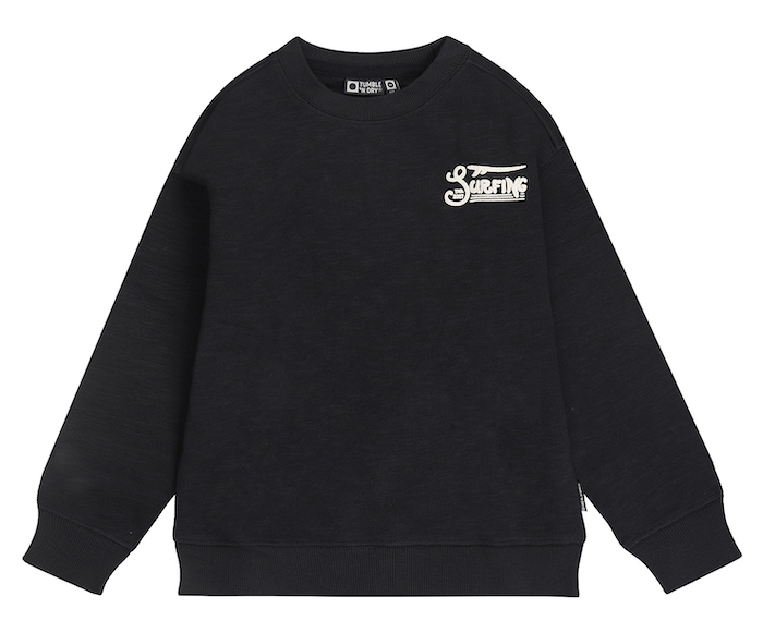 Tumble N Dry Melbourne Sweatshirt in washed Black - Palmendruck Tumble N Dry Melbourne Sweatshirt in washed Black - Palmendruck
