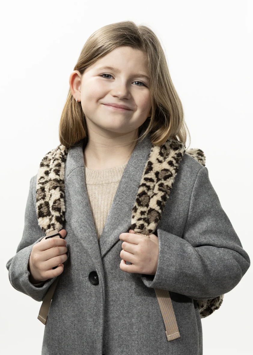 Barts Cuddley Backpack Teddy Rucksack Small - Printed Beige/Leo - One Size