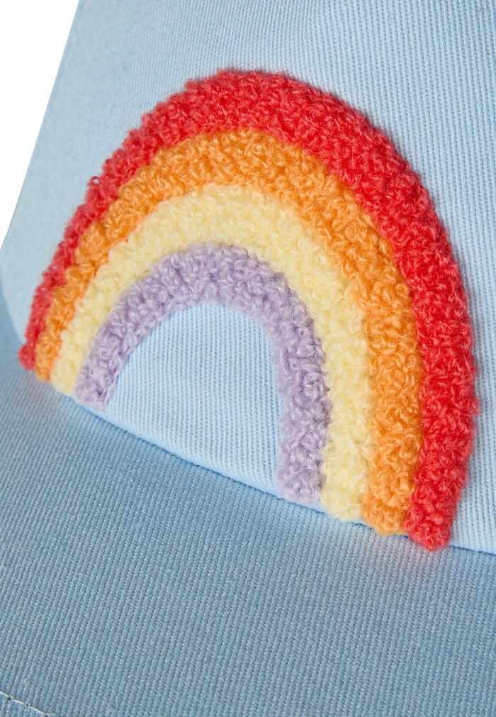 Sterntaler Cap Canvas-Basecap Hellblau mit Regenbogen 