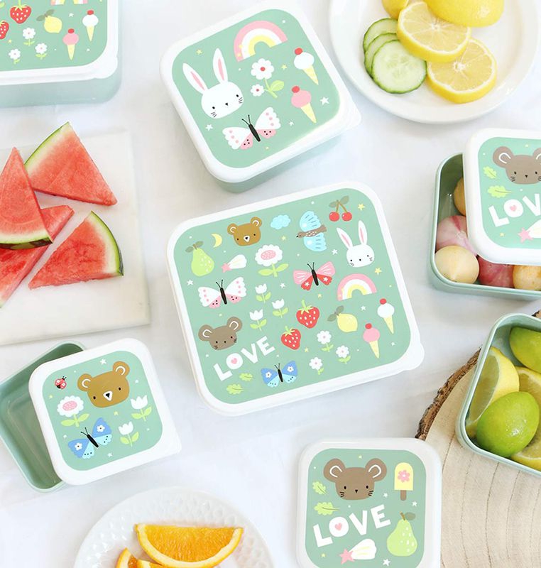 A Lovely Little Company Brotzeitbox Set von 4 - Joy