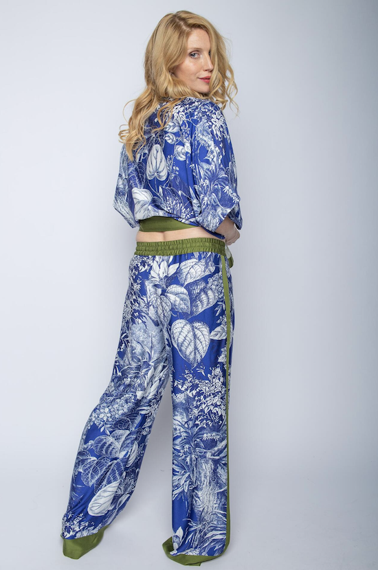 Emily van den Bergh Lässige Palazzohose Azur Oliv Jungle - SALE Emily van den Bergh Lässige Palazzohose Azur Oliv Jungle - SALE