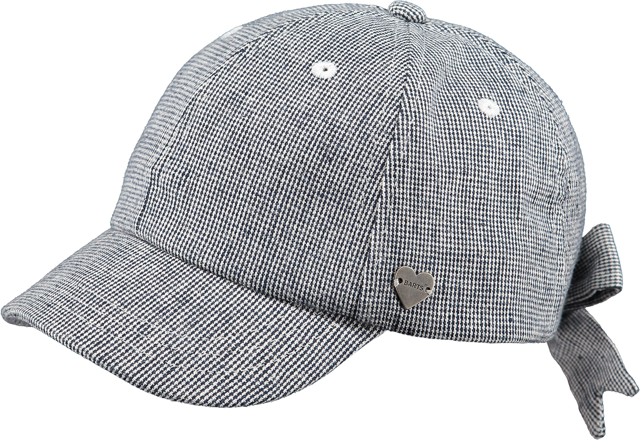 Barts Flamingo Cap - Blue Checks in Schwarz/Weiß Kariert - SALE