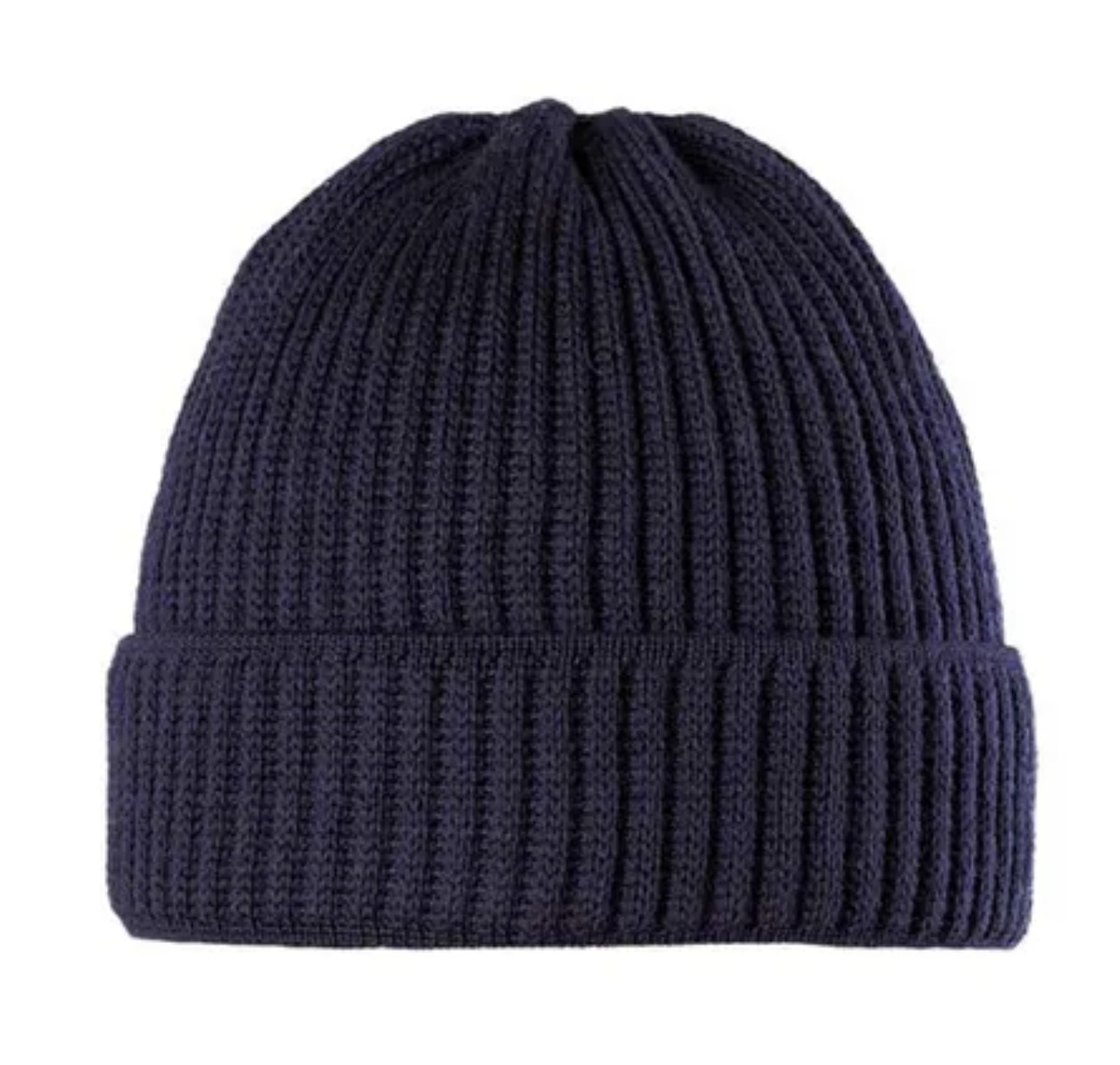 Bildschirm-foto-2023-10-19-um-13-16-13 PURE PURE Unisex Beanie Mütze mit Krempe Gerippt in Dunkelblau - Merinowolle