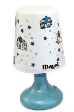 3316995-47d6ea879023d2-Kopie Magni Nachtisch Kinderlampe in Blau - Elefant - SALE