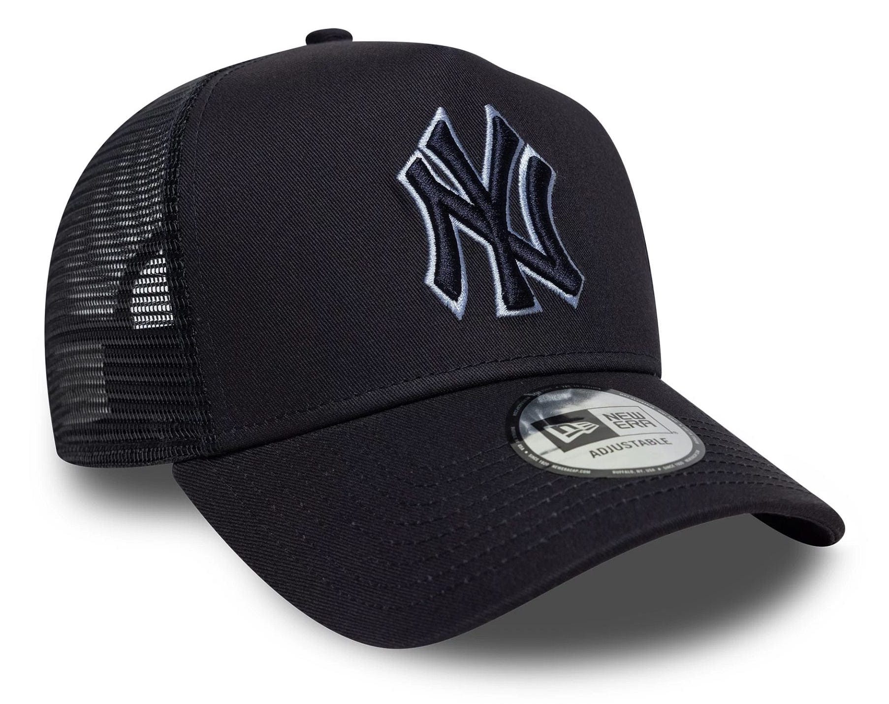 New Era New York Yankees MLB Outline Navy 9FORTY E-Frame Trucker Cap Navy Blau New Era New York Yankees MLB Outline Navy 9FORTY E-Frame Trucker Cap Navy Blau