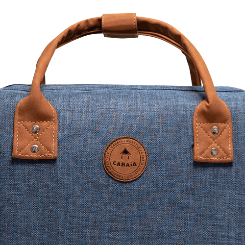 Cabaia Rucksack PARIS (mit Laptop-Fach) Medium - Marineblau Meliert