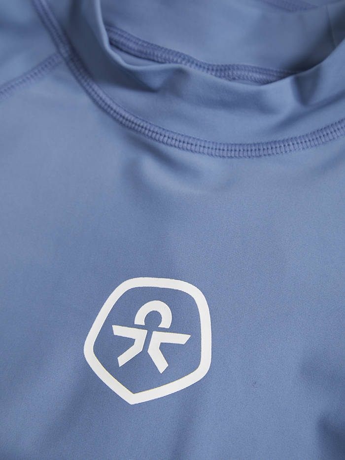 Color Kids Langarm UV Shirt - Rashguard in Blau