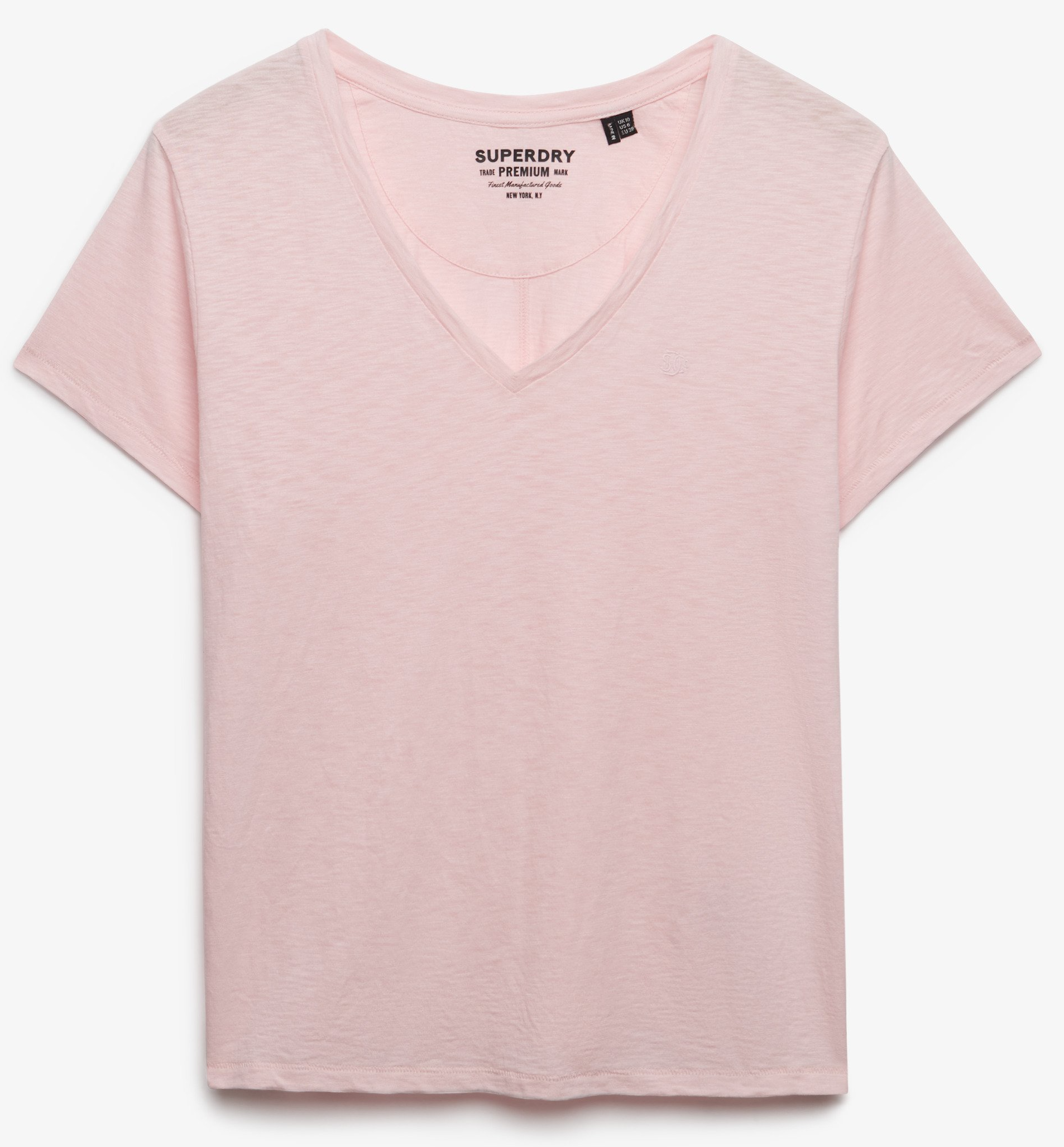 Superdry Damen Studios Slub T-Shirt in Rosa Superdry Damen Studios Slub T-Shirt in Rosa