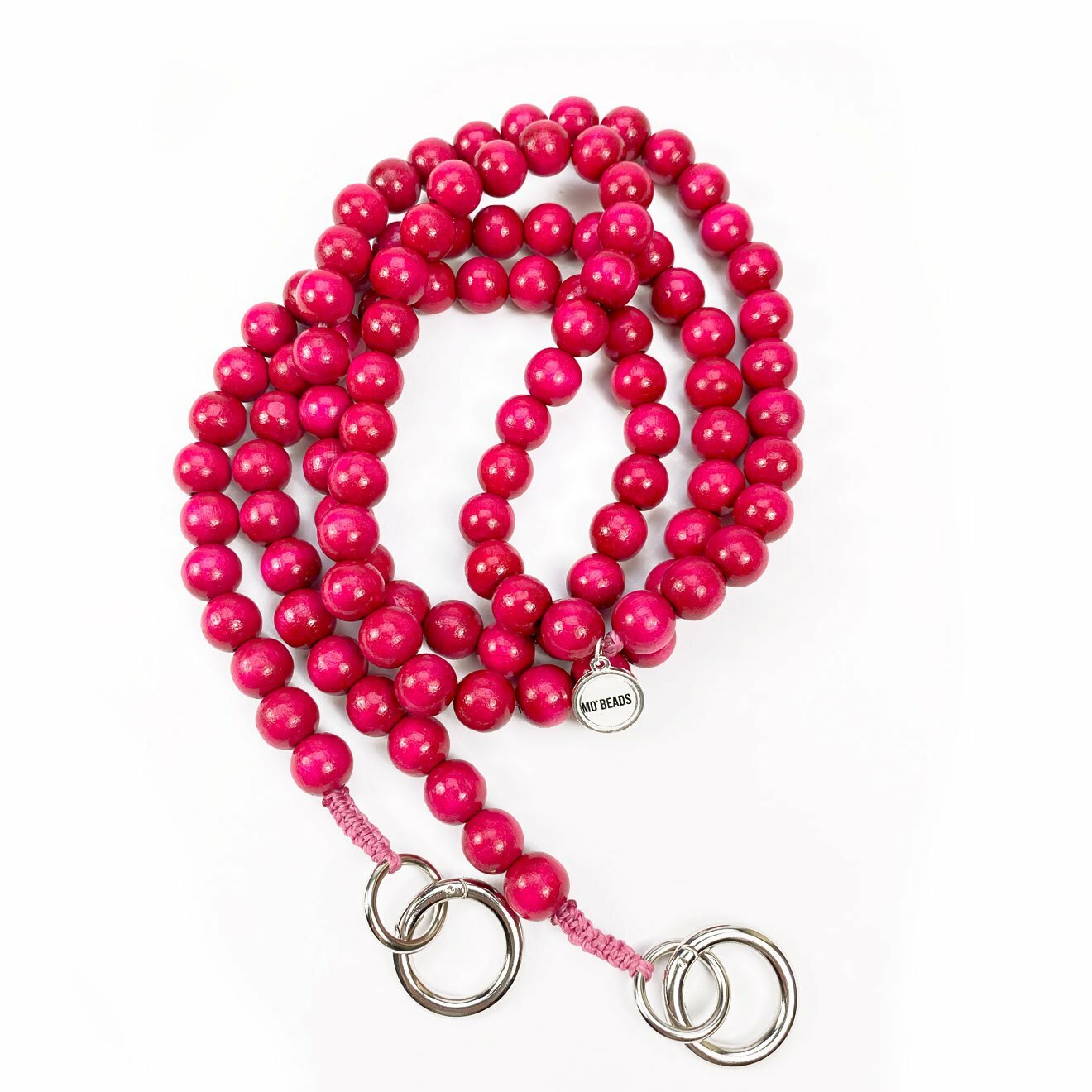 1605648037 Mo Beads Holzperlen Handykette in Pink