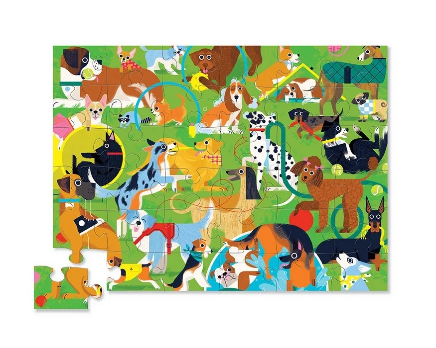 Crocodile Creek Puzzle - Playful Pups - Hunde - 36 Teile