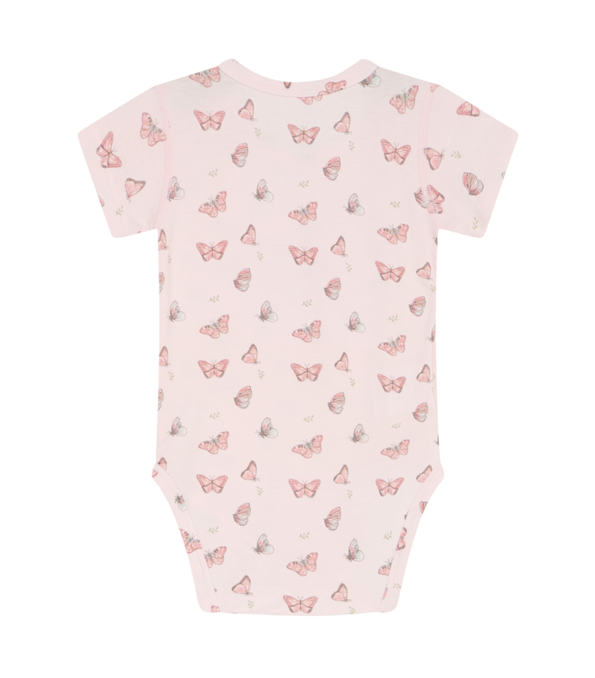 341-00596-38242-4302_2-medium Hust & Claire Bue Bambus Viskose Kurzarm Body in Rosa - Schmetterlinge