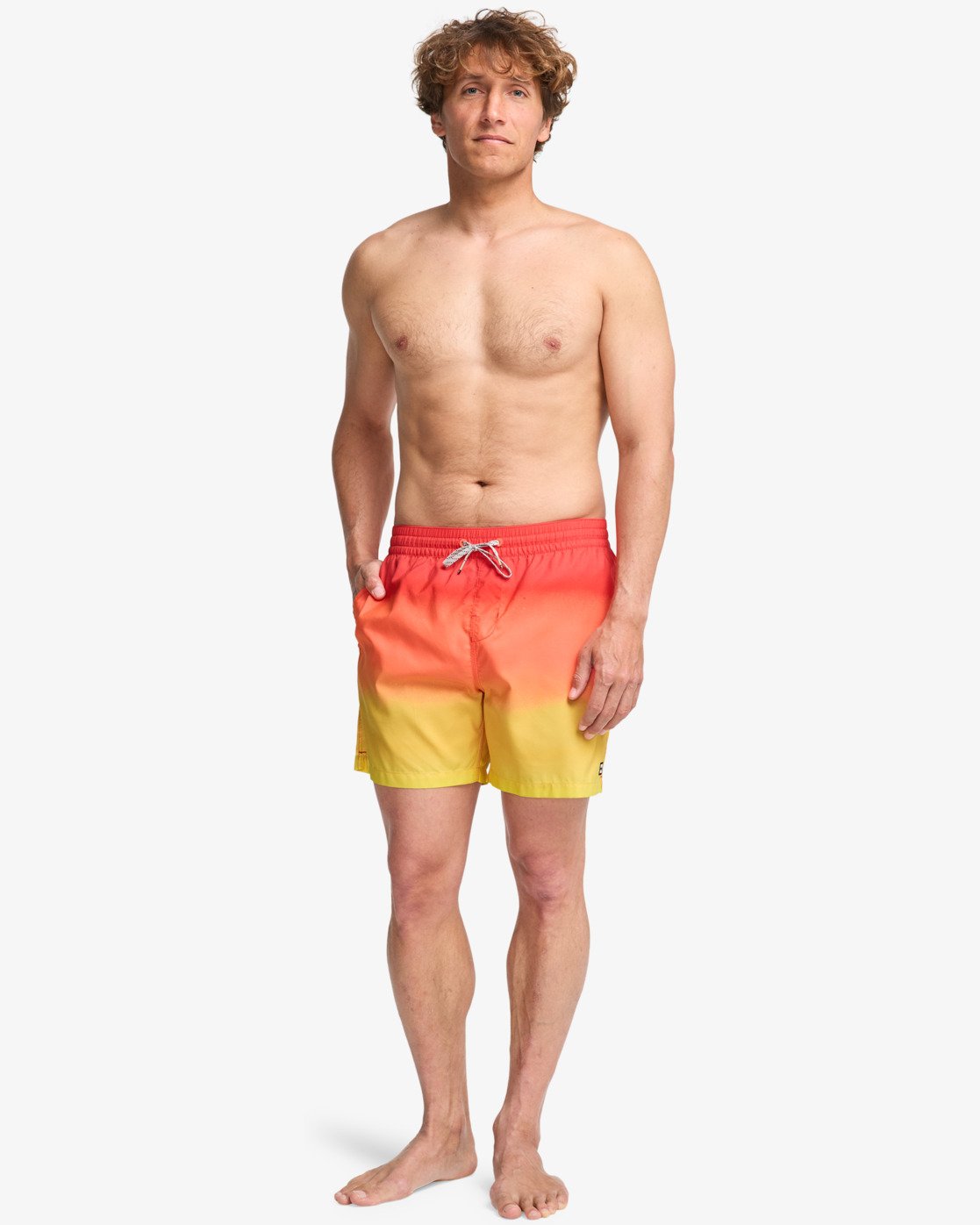 Billabong All Day Fade 16" - Layback Schwimmshorts für Männer - Retro Yellow Sunset Billabong All Day Fade 16" - Layback Schwimmshorts für Männer - Retro Yellow Sunset