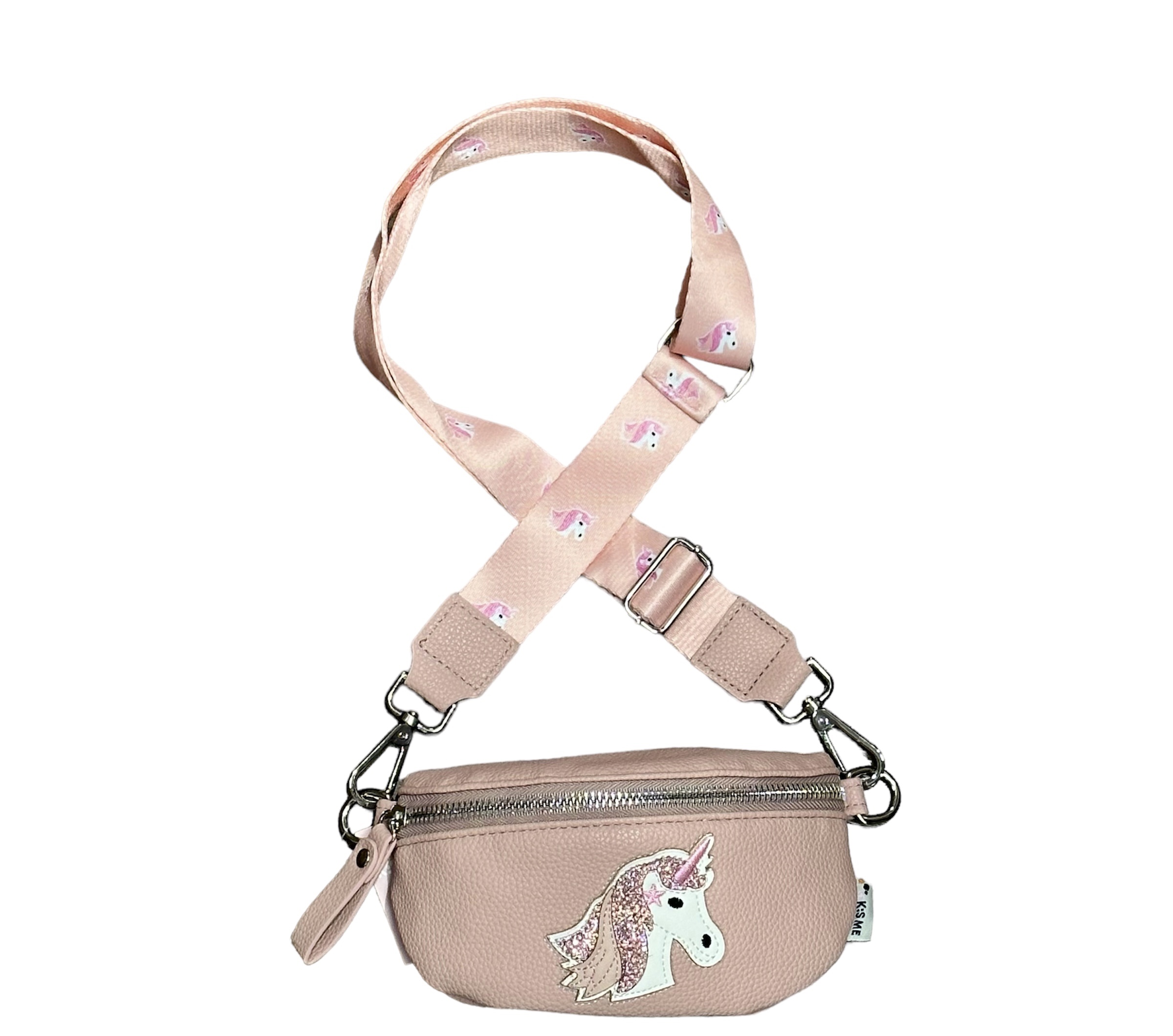 KisMe Crossbody Tasche Sidebag - Einhorn - Altrosa