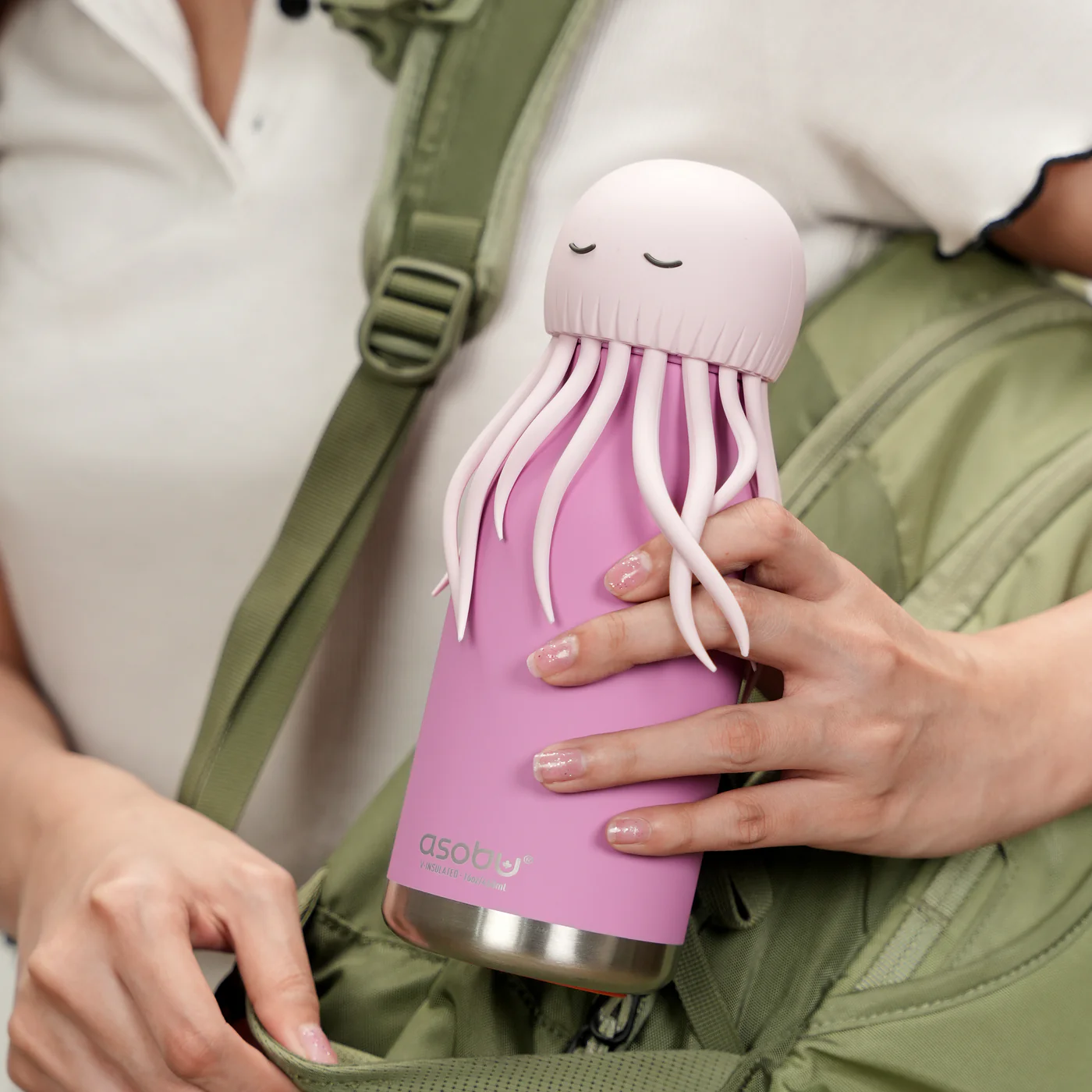 Asobu Bestie Trinkflasche - Rosa Reine Jellyfish Qualle Asobu Bestie Trinkflasche - Rosa Reine Jellyfish Qualle