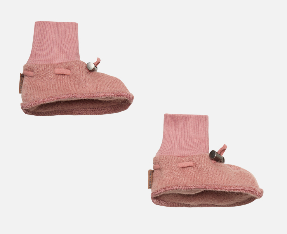 Hust & Claire Felice Merinowolle Baby Schuhe in Rosa