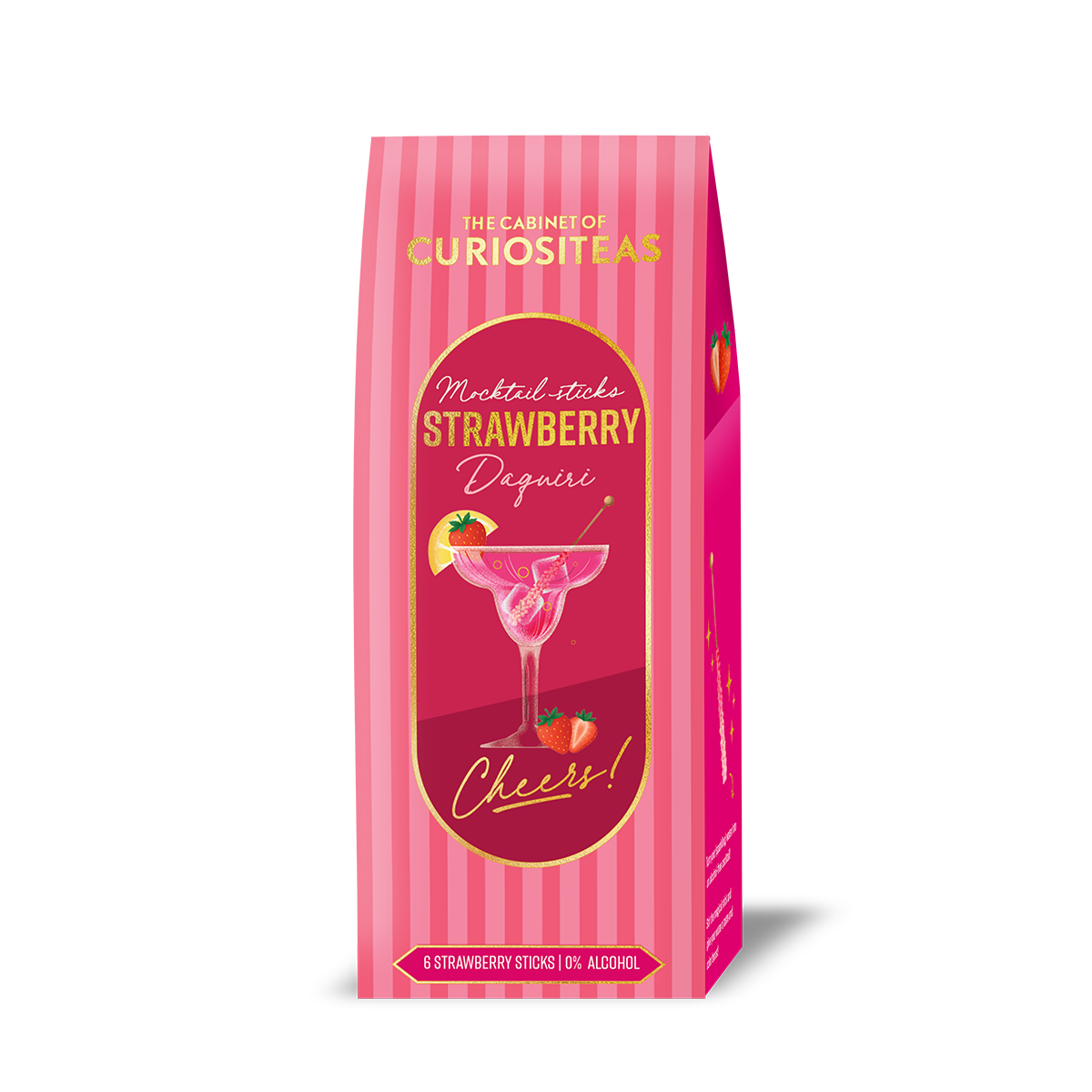 The Cabinet of CuriosiTeas Mocktail Box (6 Stück pro Packung) - Erdbeer-Daiquiri