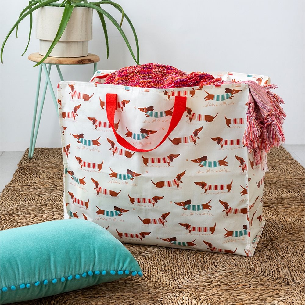 rex-london-riesentasche-sausage-dog-2 Rex London XL Tasche Save the Planet - Sausage Dog - Dackel Hunde