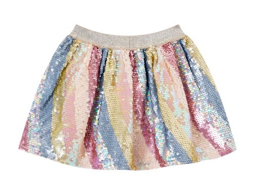 Someone Linde Pailletten Rock in Multi - Bunt