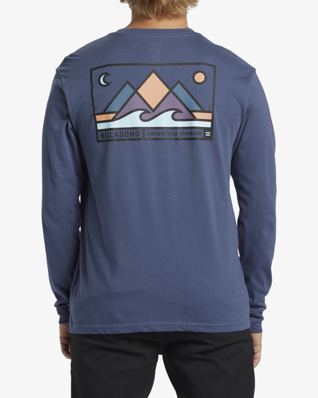 Billabong Range Langarmshirt für Männer - Slate Blue/Blau Billabong Range Langarmshirt für Männer - Slate Blue/Blau