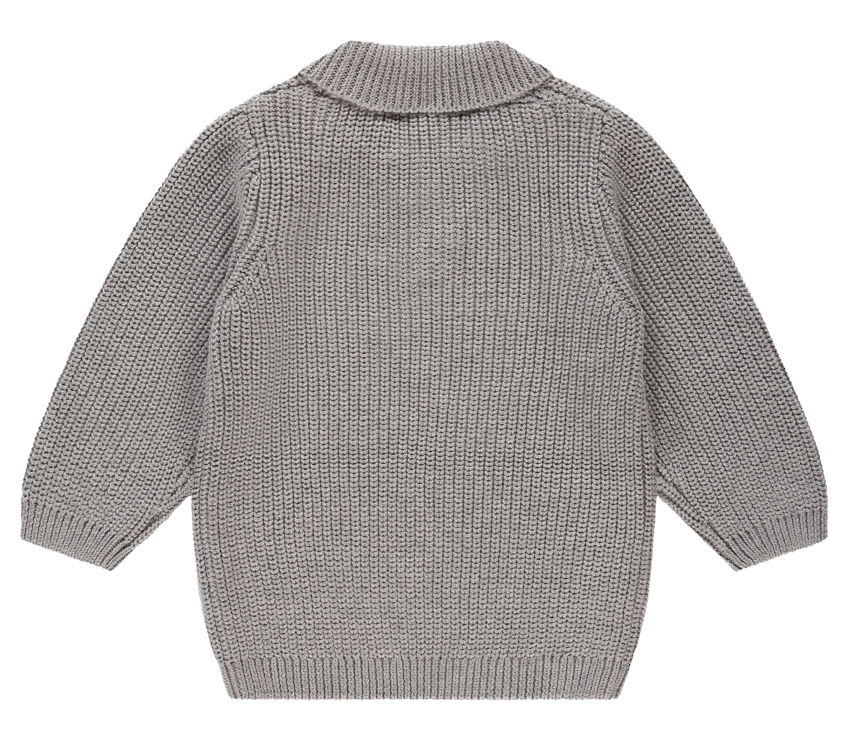 Babyface Baby Jungs Strickpulli Pullover mit Kragen in Grau Melange