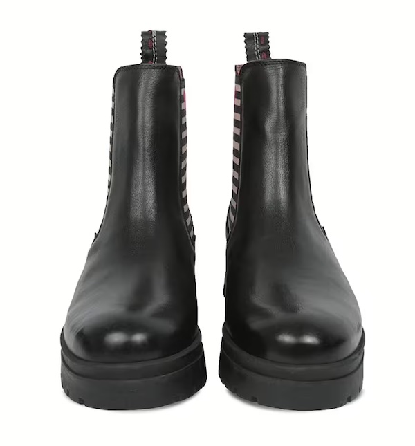 Crickit Stiefel NAELLE in Schwarz mit Streifen und kleinem Herzchen - SALE