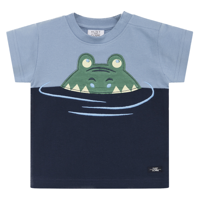 Hust & Claire Arthur T-Shirt in Blau - Krokodil - SALE