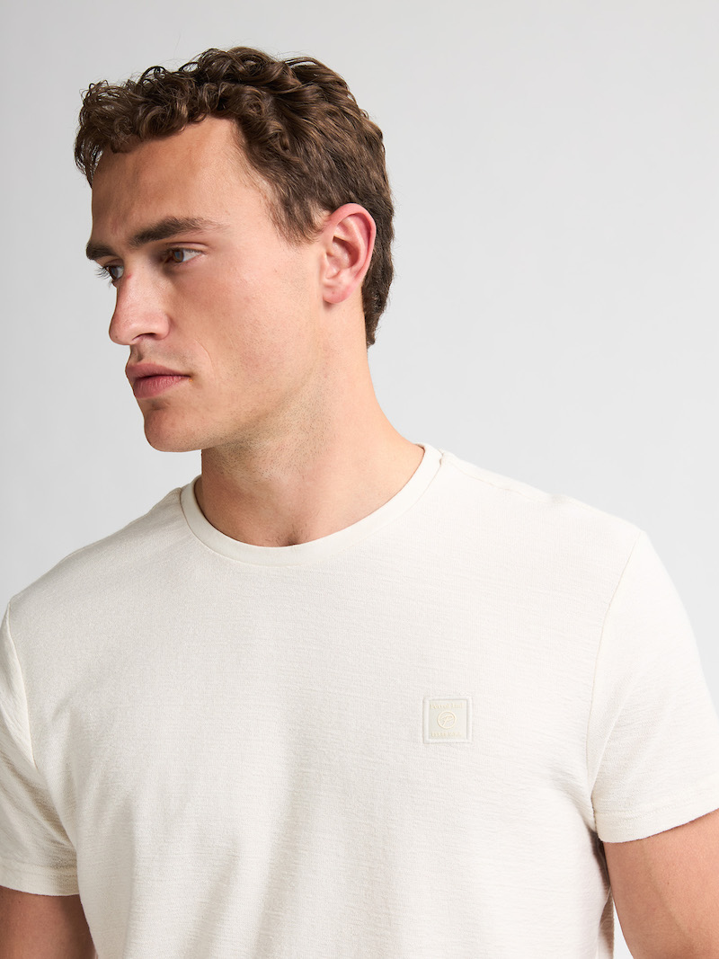 Petrol Industries Herren T-Shirt in Seashell Creme Weiß