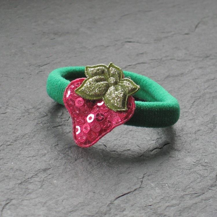 Wowzers Glitzer Haargummis - Erdbeeren