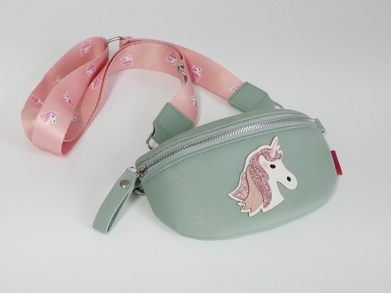 KisMe Crossbody Tasche Sidebag - Einhorn - Lindgrün