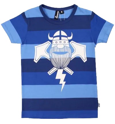10863-4180-Kopie Danefae Kids T-Shirt Danerainbow Ringer Bluebird - Thorbolt - SALE