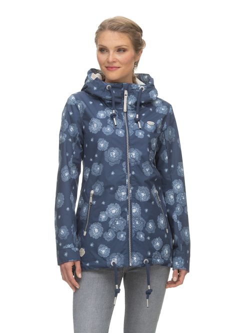 10_2311600222014 Ragwear Zuzka Jacke in Marineblau - Blumen - SALE