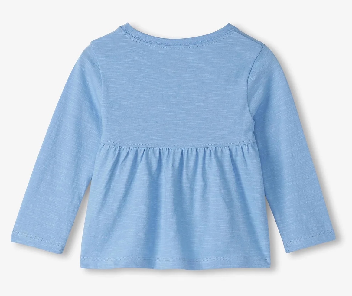 Hatley Langarm Shirt in Blau - Groovy Herz - SALE